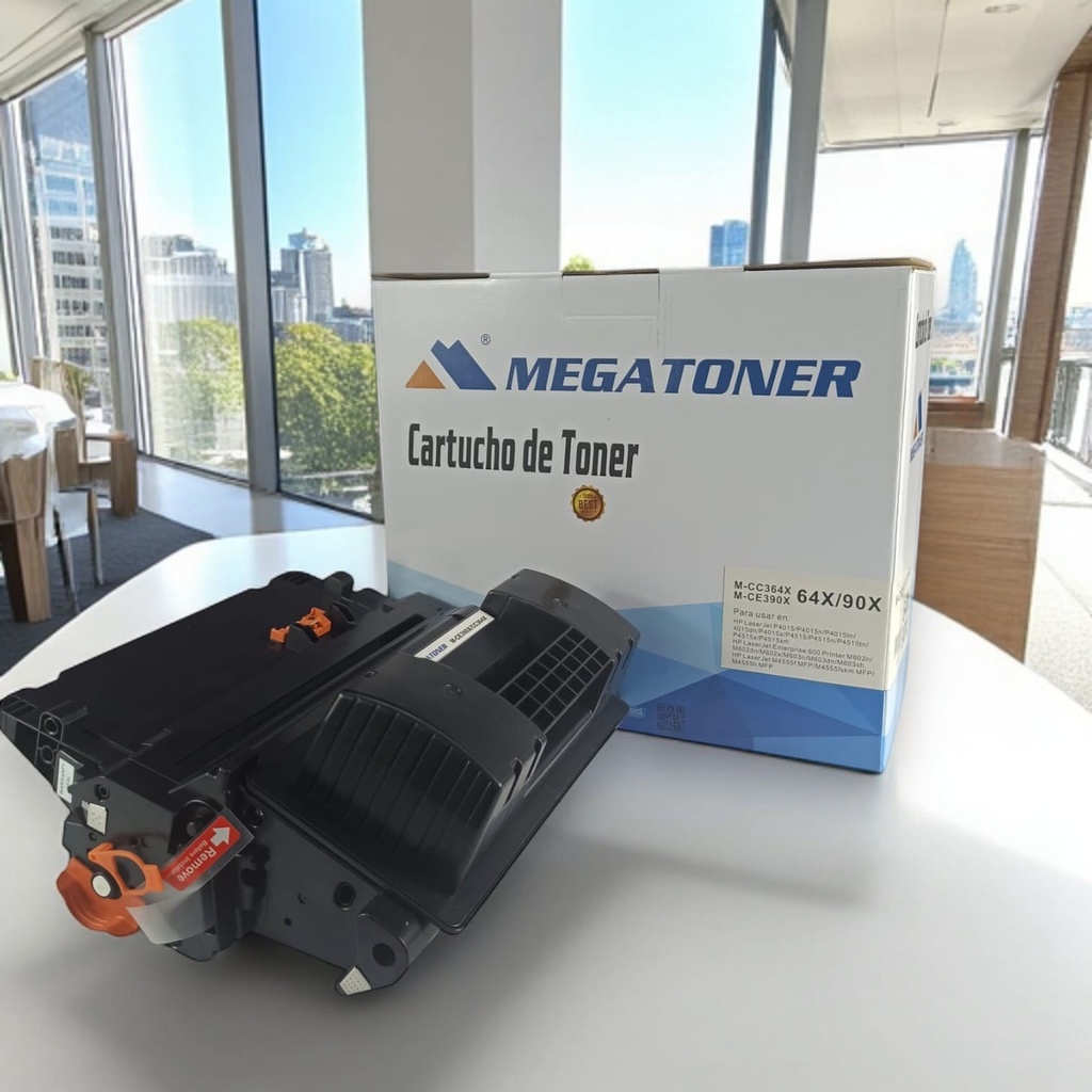 Tóner HP 64X/90X MEGATONER Genérico Negro (M-CC364X/CE390X) Compatible con HP P4015n P4015tn P4015x