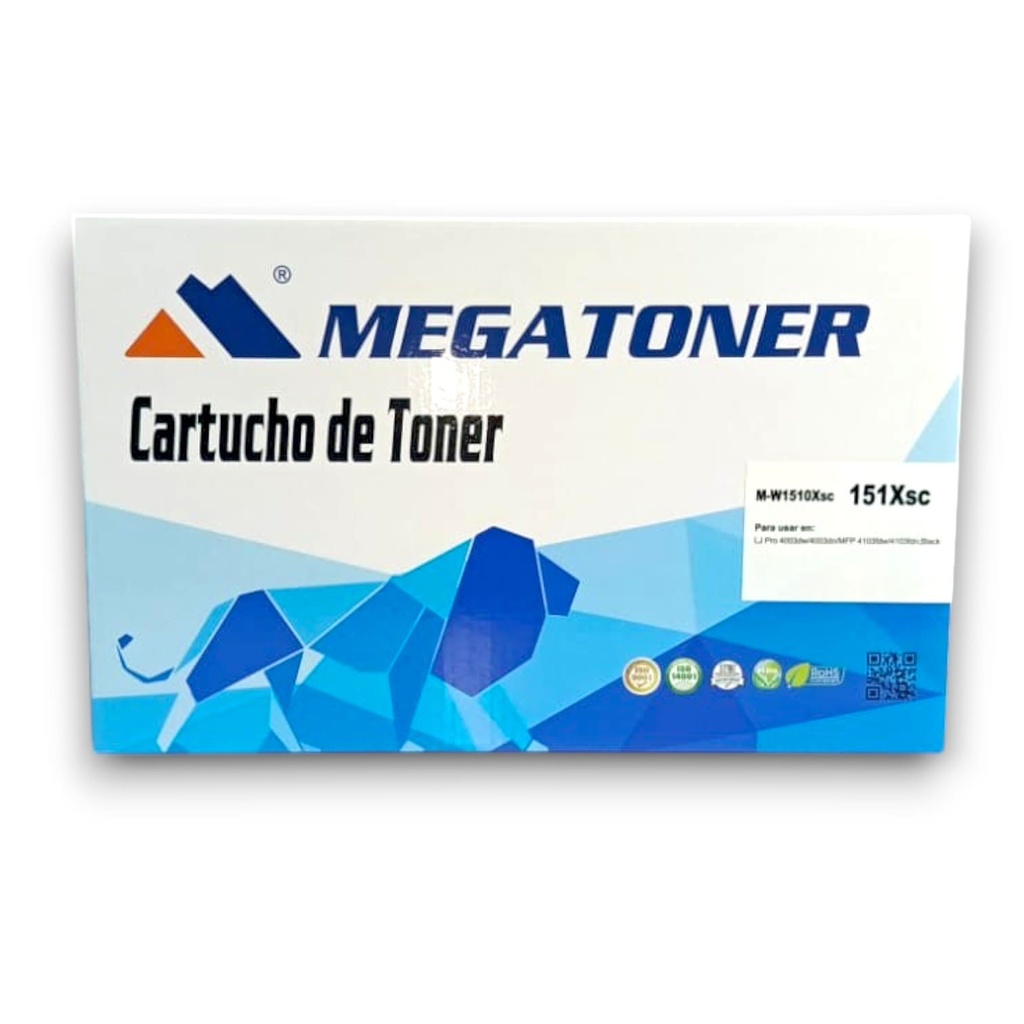 Tóner HP 151X sin chip (W1510X) Compatible con HP 4003, 4103 | Megatoner