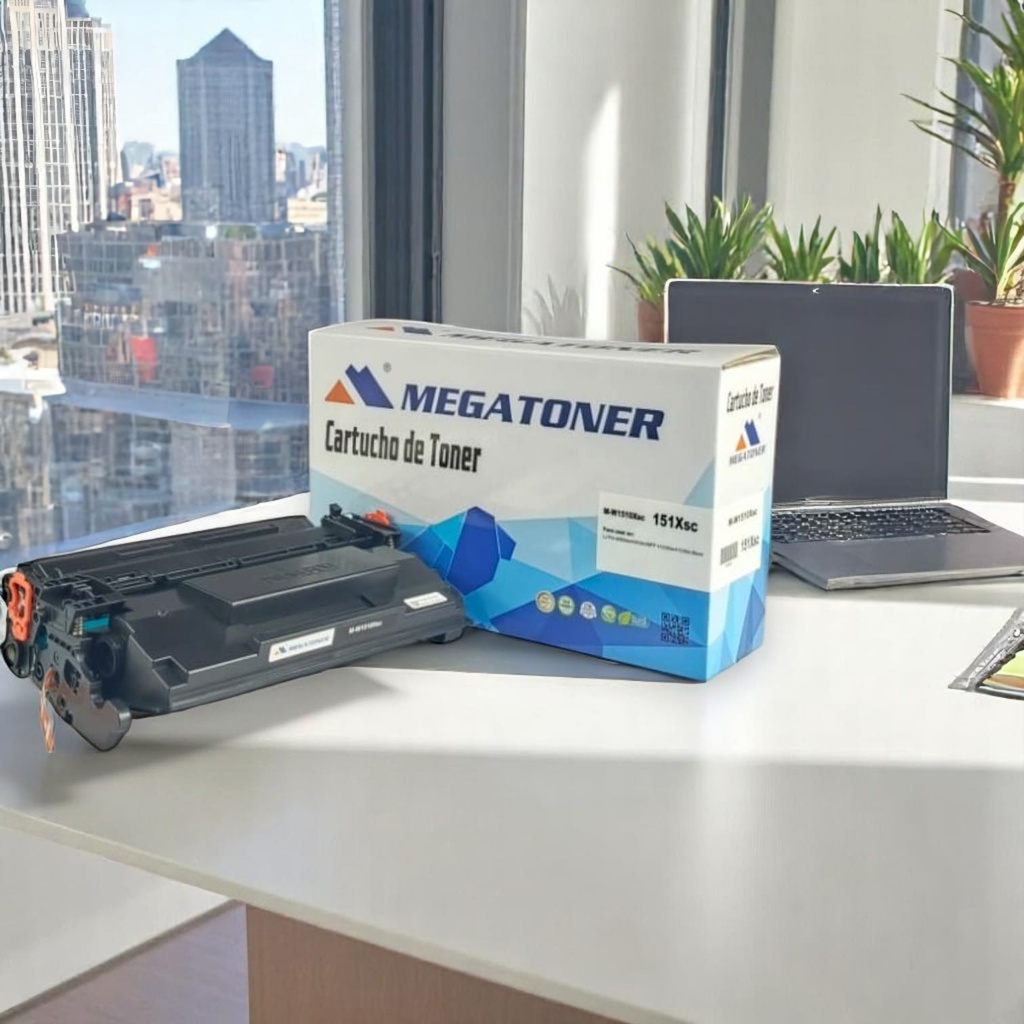 Tóner HP 151X sin chip (W1510X) Compatible con HP 4003, 4103 | Megatoner