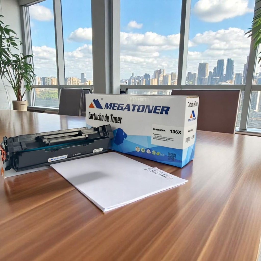 Tóner HP 136X con chip (W1360X) Compatible con HP M211, M232, M233, M234, M236 | Megatoner