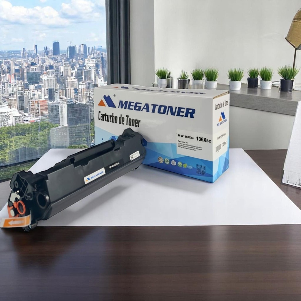 Tóner HP 136X sin chip (W1360X) Compatible con HP M211, M232, M233, M234, M236, sd | Megatoner