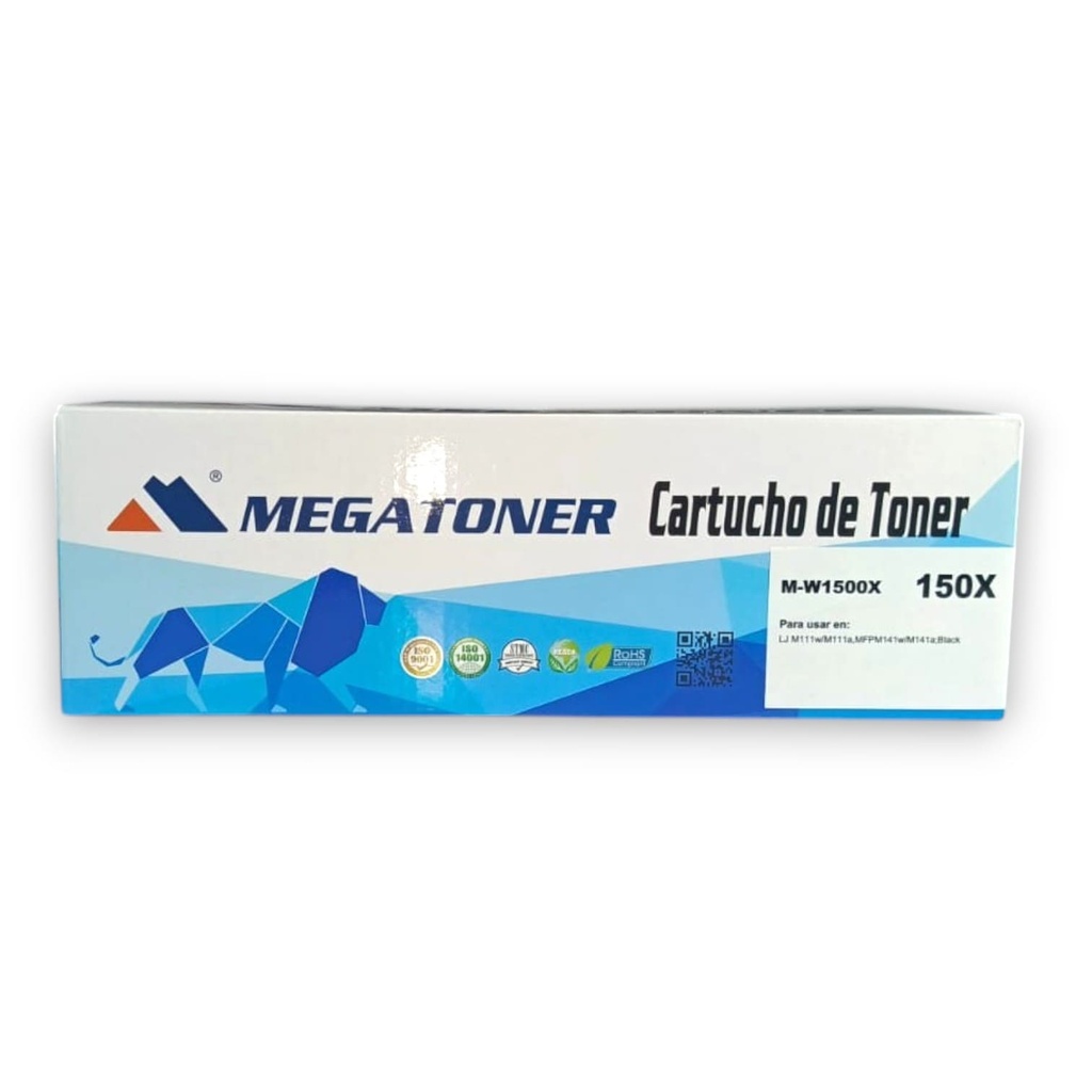 Tóner HP 150X con chip (W1500X) Compatible con HP M111, M141 | Megatoner