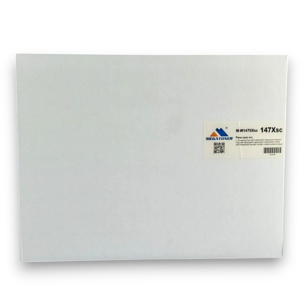 Tóner HP 147X sin chip (W1470X) Compatible con HP Flow M610, M611, M612, M634, M635, M636 | Megatoner