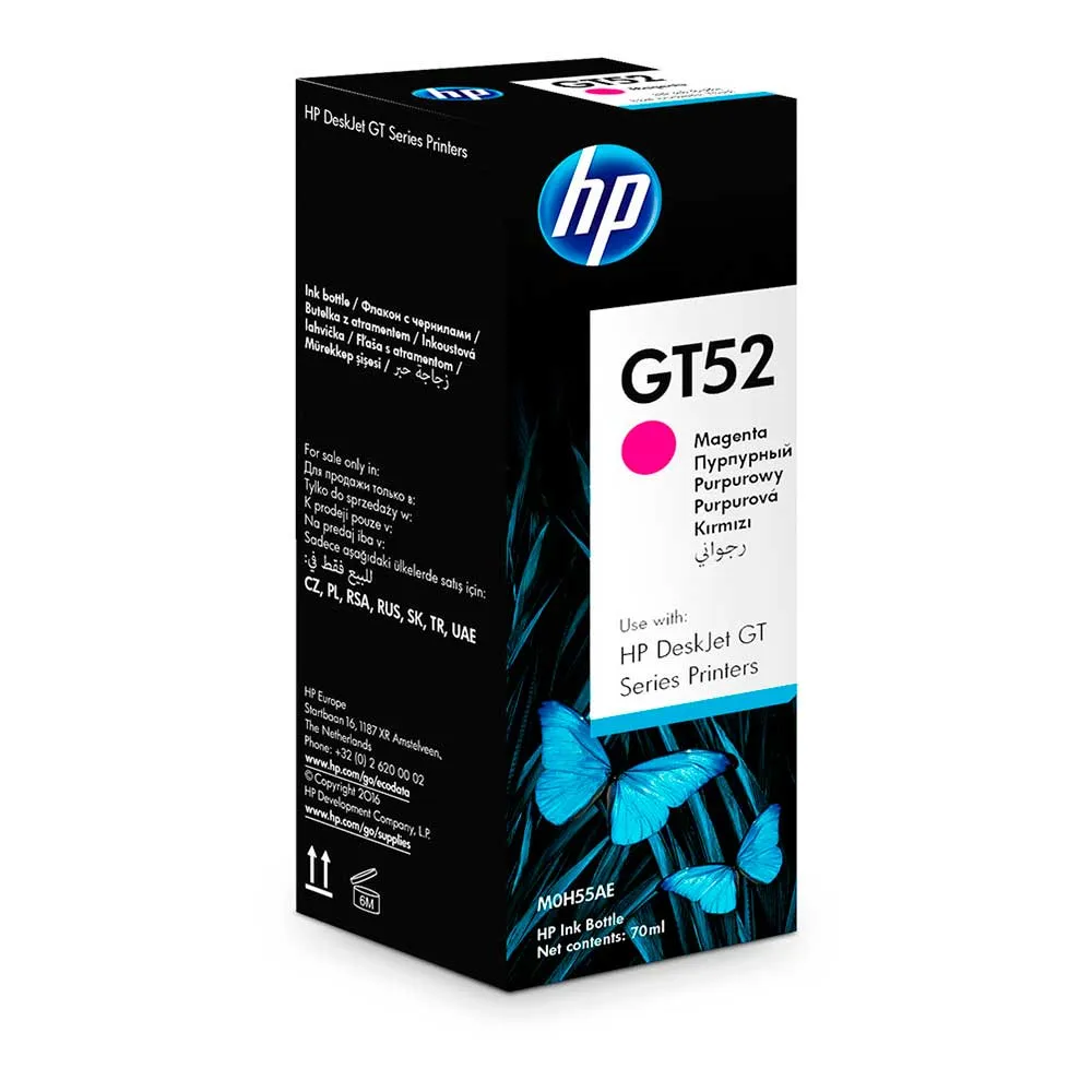 Botella de Tinta HP GT52 Magenta (M0H55AL) - Original