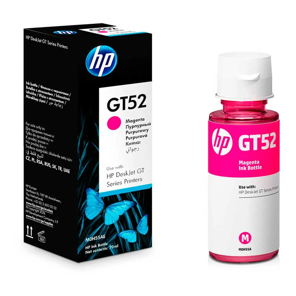 Botella de Tinta HP GT52 Magenta (M0H55AL) - Original