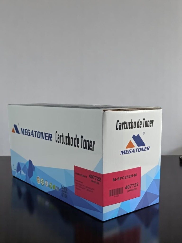 Tóner Ricoh 252M (SPC252H-M) Compatible con Ricoh Aficio SP C252, SP C262 | Megatoner