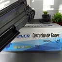 Tóner HP U4 MEGATONER Genérico Negro (M-35A/36A/85A/78A) Compatible con HP M1120 M1210 M1522 P1000 P1100 P1500