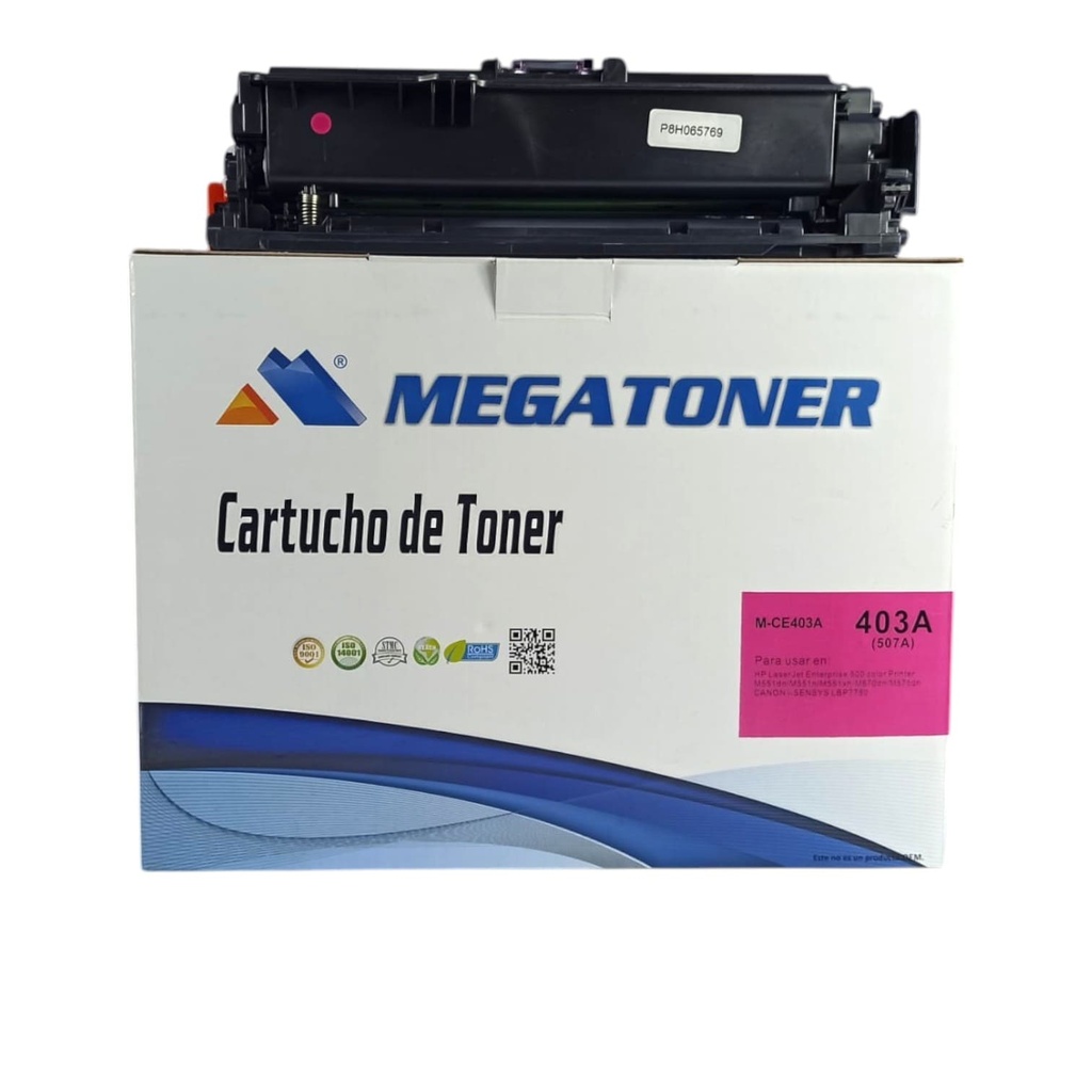 Tóner HP 507A (CE403A) Compatible con HP 500 M551 | Megatoner