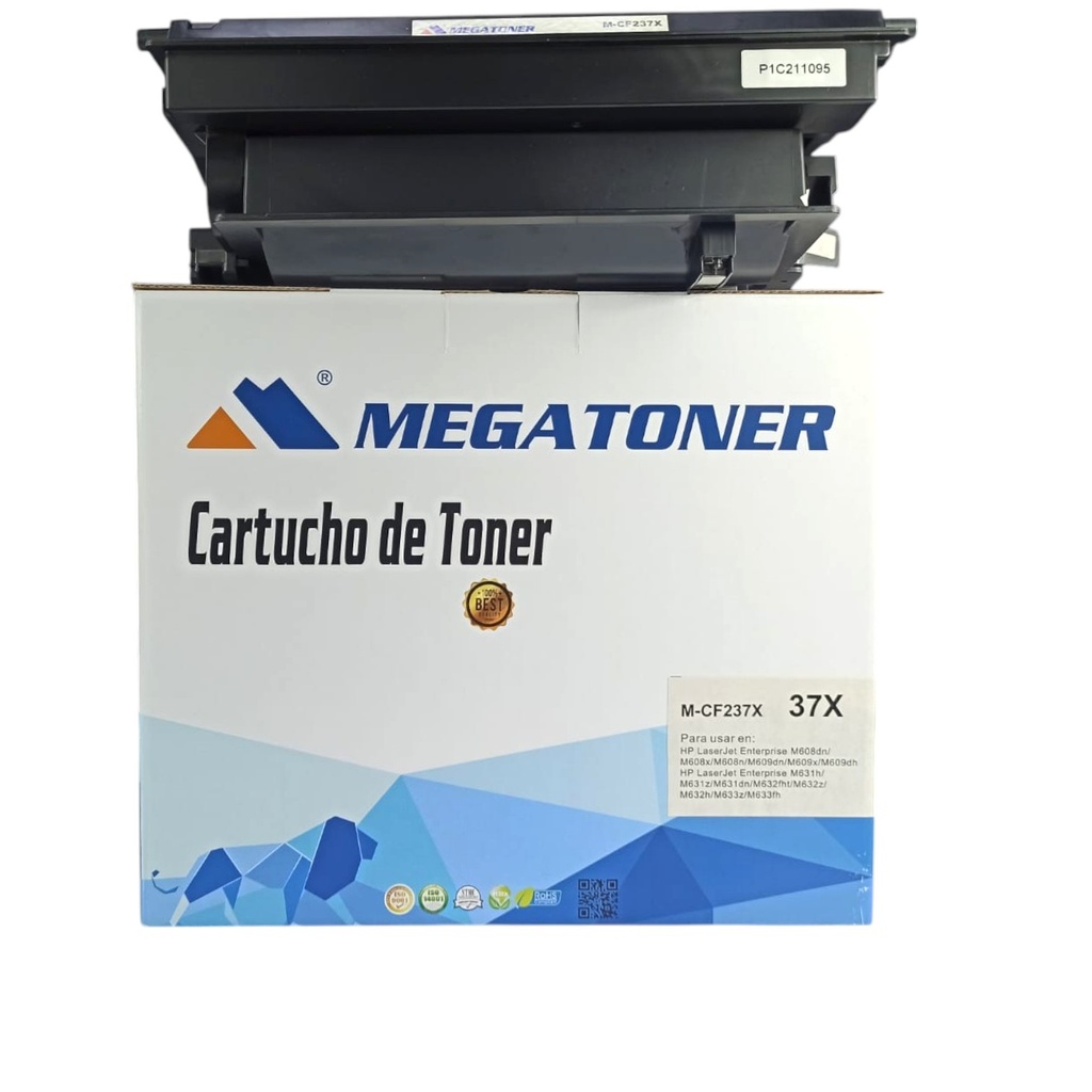 Tóner HP 37X (CF237X) Compatible con HP Flow M630, M600 M630 | Megatoner