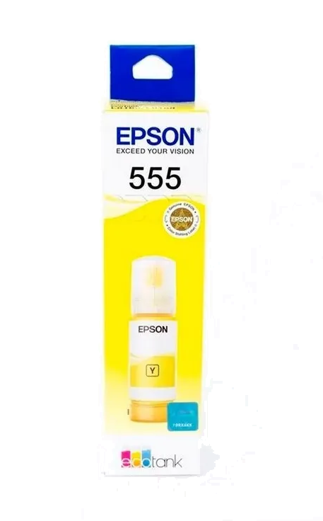 Botella de Tinta Amarilla Epson 555 (T555420-AL) 70 ml  L8160 L8180 | Original