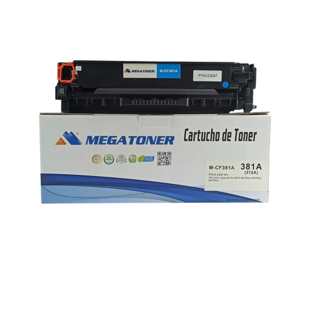 Tóner HP 312A (CF381A) Compatible con HP M476 | Megatoner