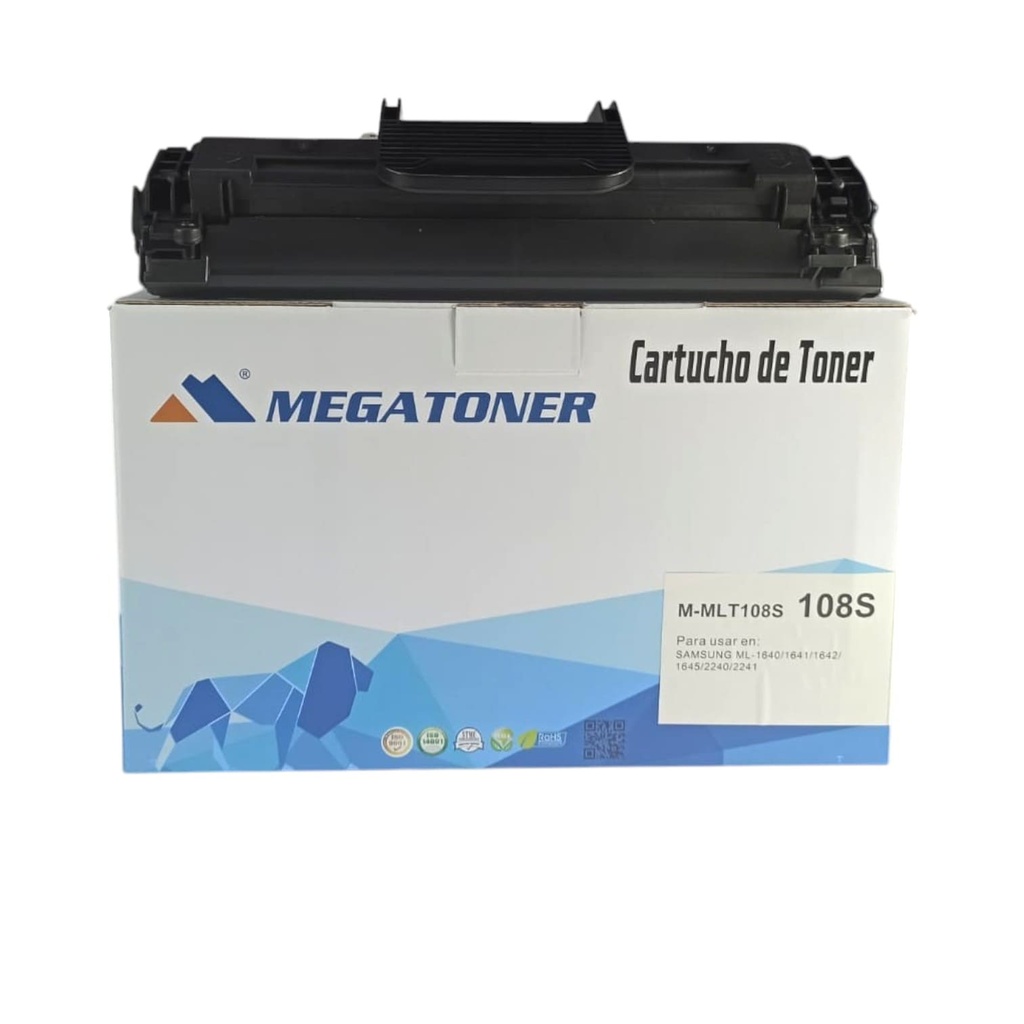 Tóner Samsung 108S (MLT108S) Compatible con Samsung ML-1640, ML-2240 | Megatoner