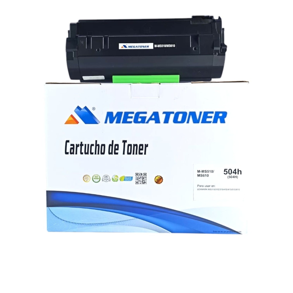Tóner Lexmark 504H (MS510/MS610) Compatible con Lexmark MS410, MS415, MS510, MS610 | Megatoner
