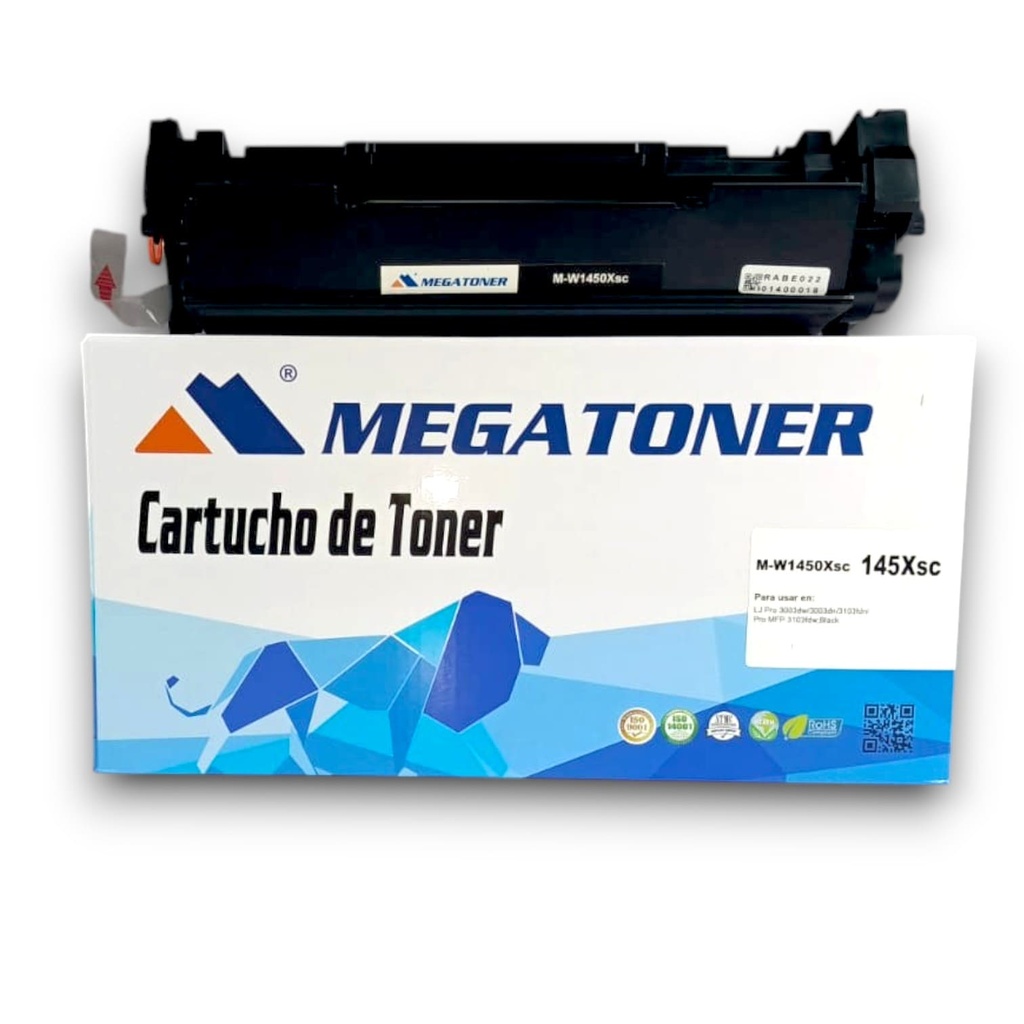 Tóner HP 147X (W1470X) Compatible con HP Flow M610, M611, M612, M634, M635, M636 | Megatoner