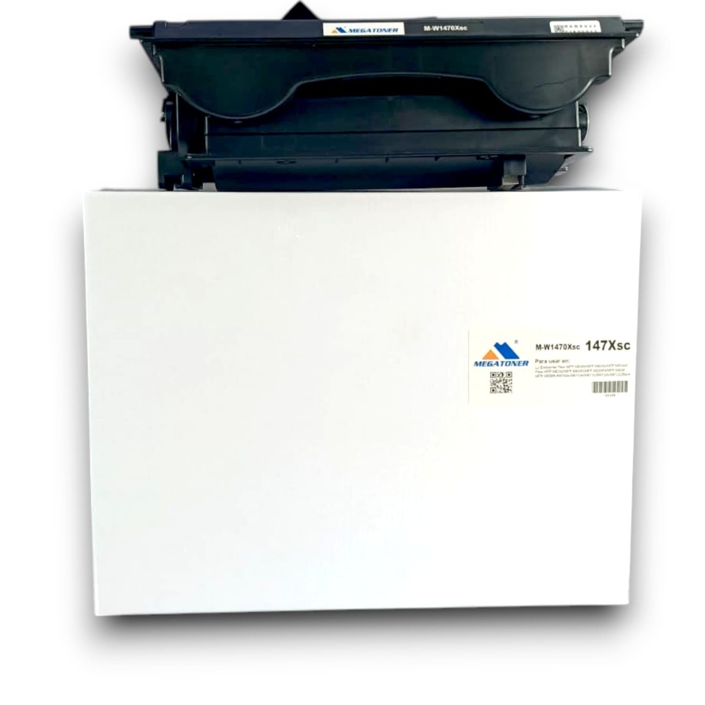 Tóner HP 147X sin chip (W1470X) Compatible con HP Flow M610, M611, M612, M634, M635, M636 | Megatoner