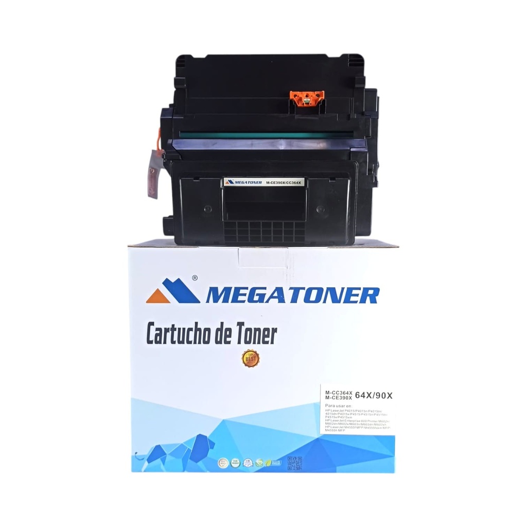 Tóner HP 64X (CC364X) Compatible con HP P4015, P4515, M602, M603, M4555 | Megatoner
