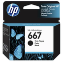 Cartucho de Tinta HP 667 Negro (3YM79AL) | Original